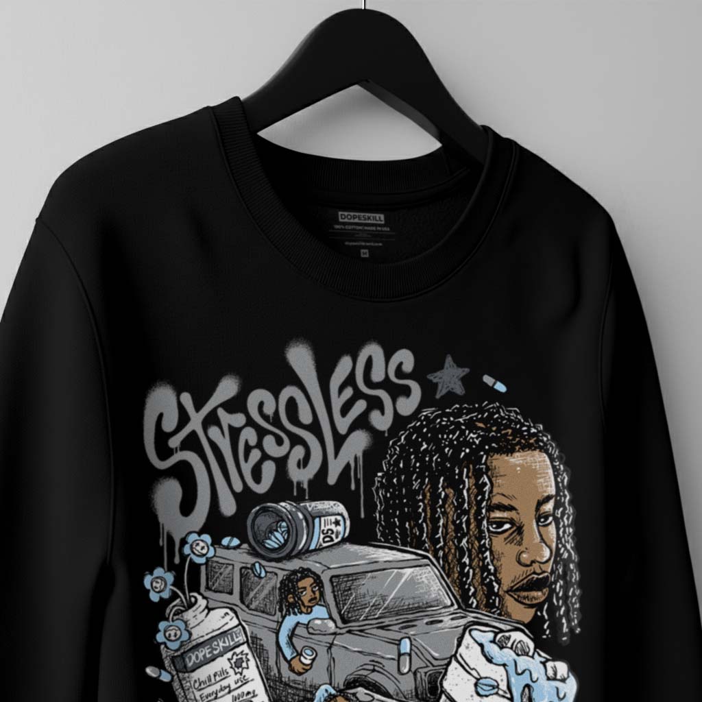 Wolf Grey 5s DopeSkill Sweatshirt Stressless Graphic