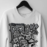 Wolf Grey 5s DopeSkill Sweatshirt Distorted Realms Graphic