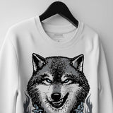 Wolf Grey 5s DopeSkill Sweatshirt Wolf Grey Graphic