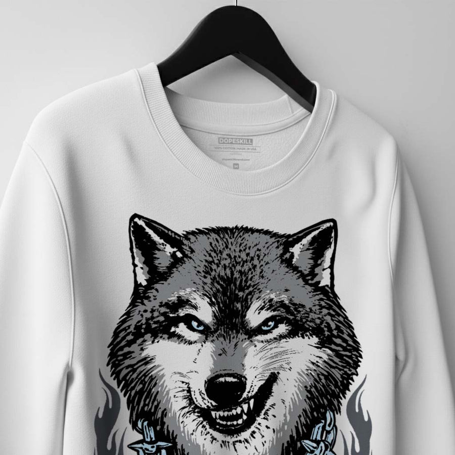 Wolf Grey 5s DopeSkill Sweatshirt Wolf Grey Graphic