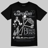Wolf Grey 5s DopeSkill T-Shirt Broken Bones Graphic