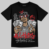 Grey 'All Hustle No Luck' DopeSkill Graphic T-Shirt