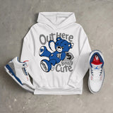 “True Blue” 3s DopeSkill Hoodie Sweatshirt Out Here Being Cute Graphic