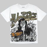 Olive Collection DopeSkill Oversize Print T-Shirt No Money No Lust Graphic