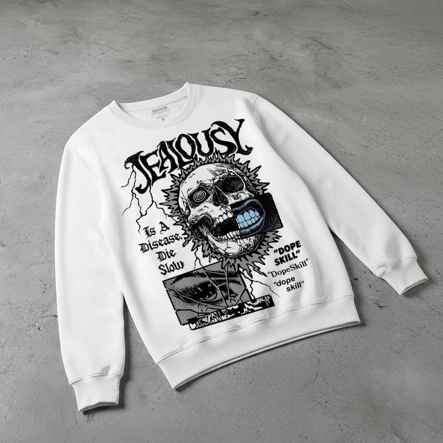 Wolf Grey 5s DopeSkill Sweatshirt Jealousy Graphic