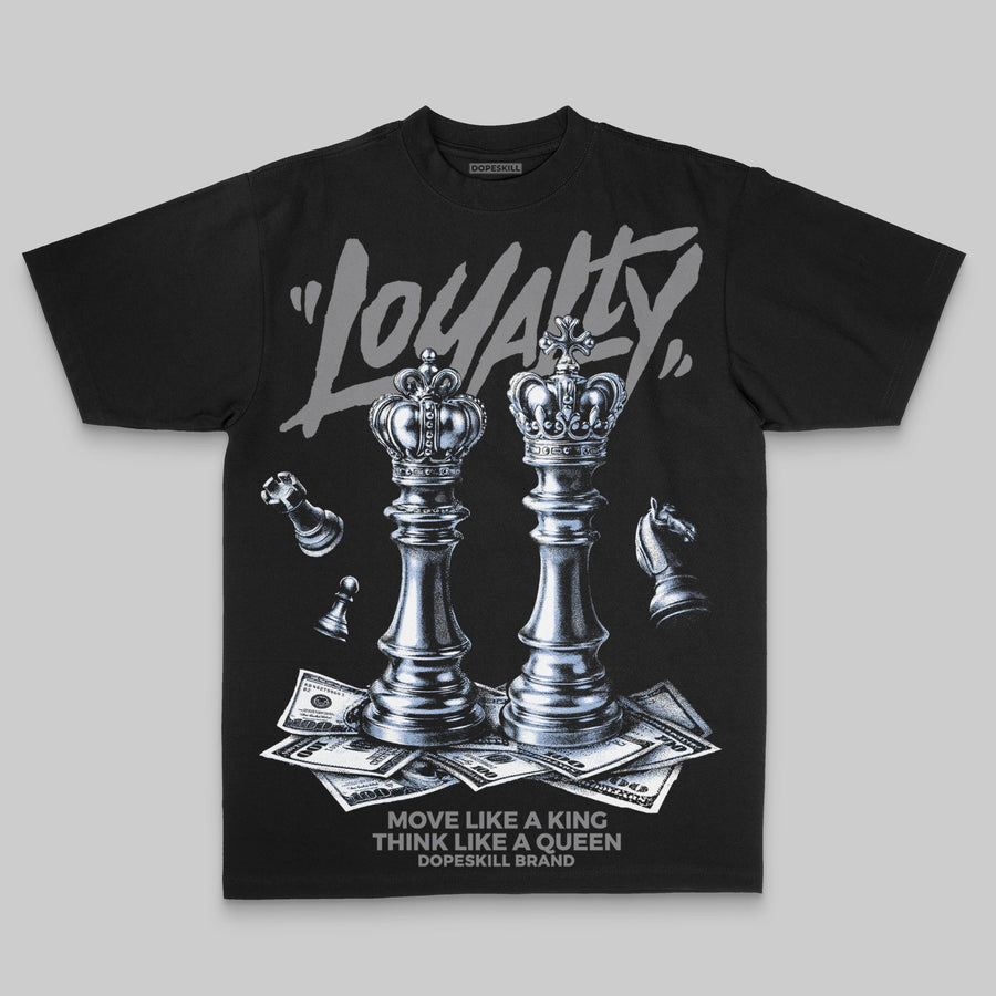 Grey Oversize Print 'Loyalty' DopeSkill Graphic T-shirt