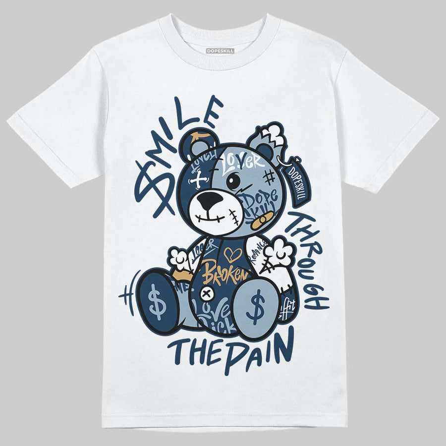 Diamond Turf II “Blue Grey” DopeSkill T-Shirt Smile Through The Pain Graphic