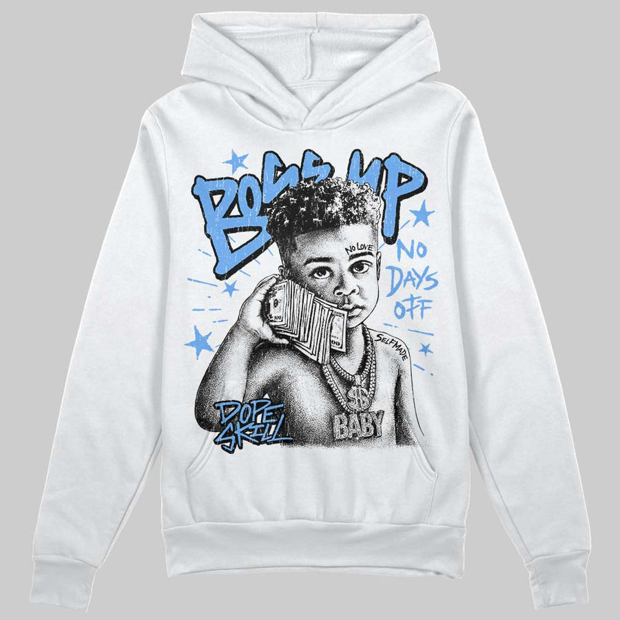 Black University Blue 5s DopeSkill Hoodie Sweatshirt Boss Up Graphic
