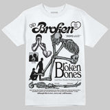Wolf Grey 12s DopeSkill T-Shirt Broken Bones Graphic