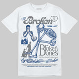 Flint Grey 9s DopeSkill T-Shirt Broken Bones Graphic