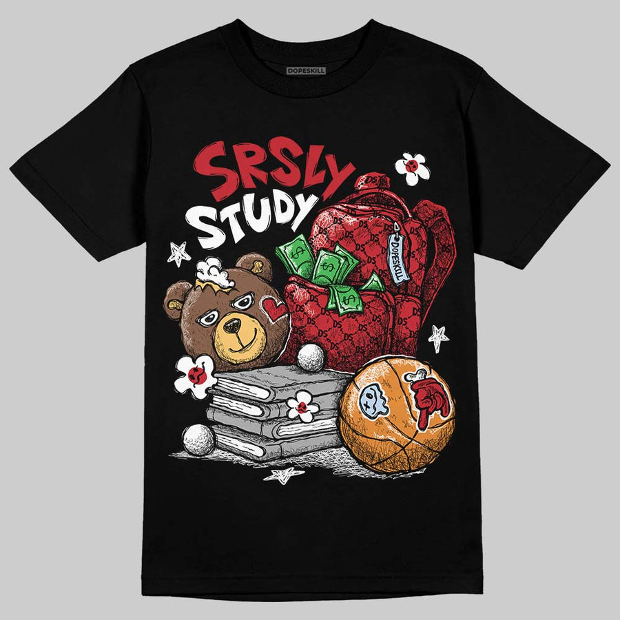 Fire Red “Black Tongue” 5s DopeSkill T-Shirt SRSLY Study Graphic