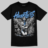 Black University Blue 5s DopeSkill T-Shirt Heartless Graphic