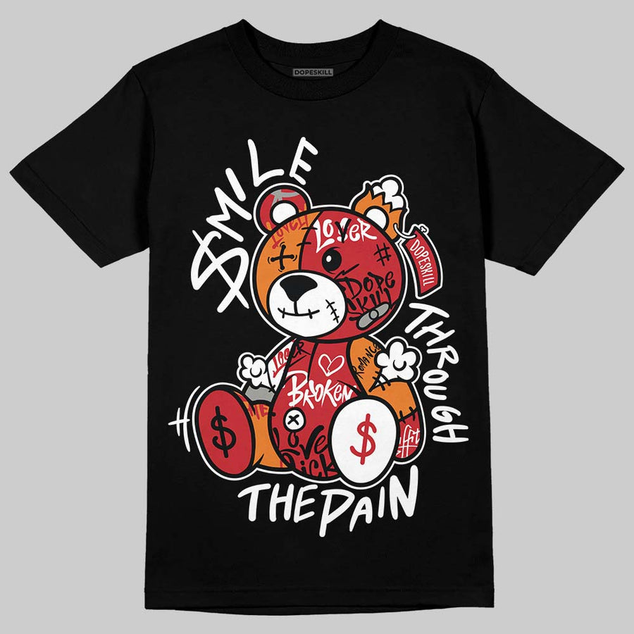 Sunset 5s DopeSkill T-Shirt Smile Through The Pain Graphic