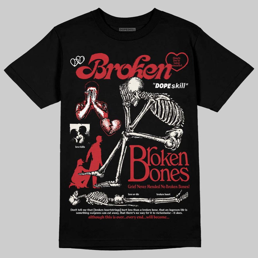 Flight Club 4s DopeSkill T-Shirt Broken Bones Graphic