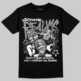 White Metallic 5s DopeSkill T-Shirt Distorted Realms Graphic