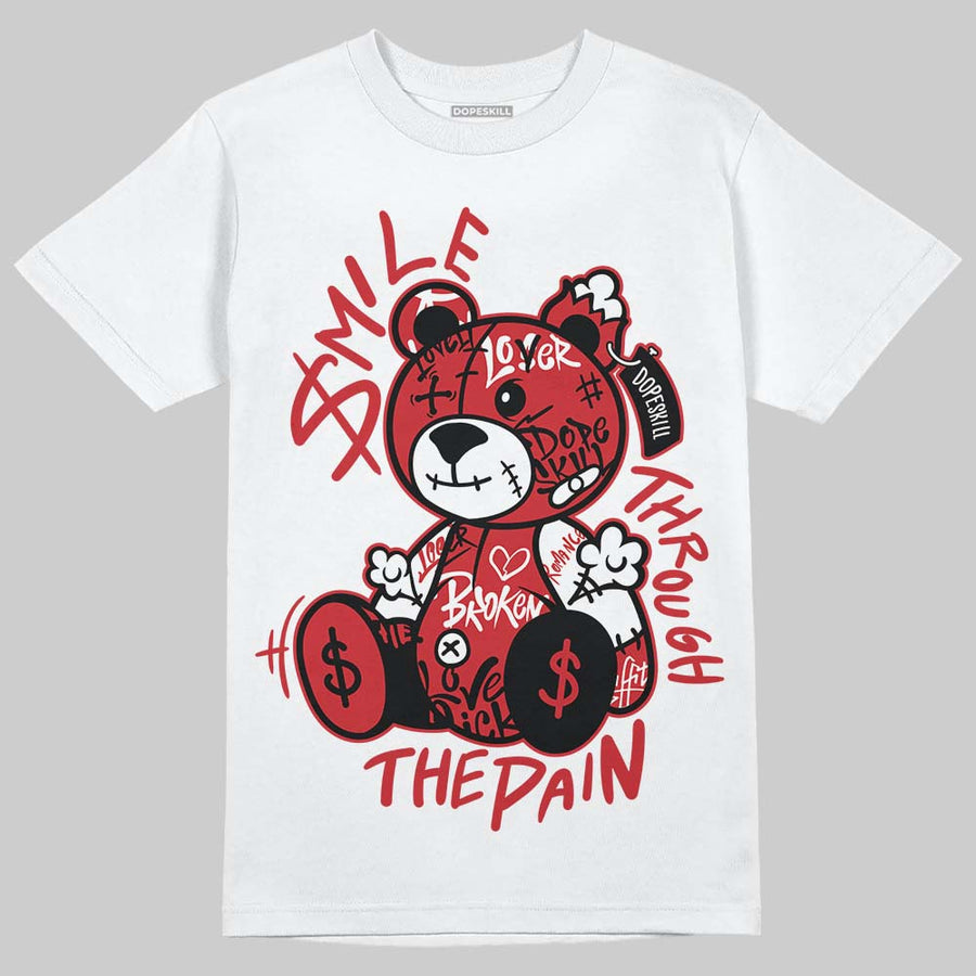 Foamposite One "Gym Red" DopeSkill T-Shirt Smile Through The Pain Graphic