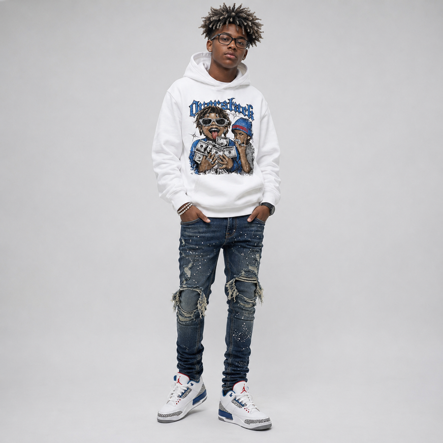 “True Blue” 3s DopeSkill Hoodie Sweatshirt Overstack Graphic