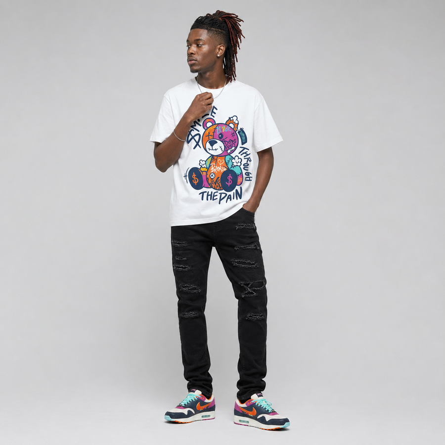 Max 1 “San Diego Padres” DopeSkill T-Shirt Smile Through The Pain Graphic
