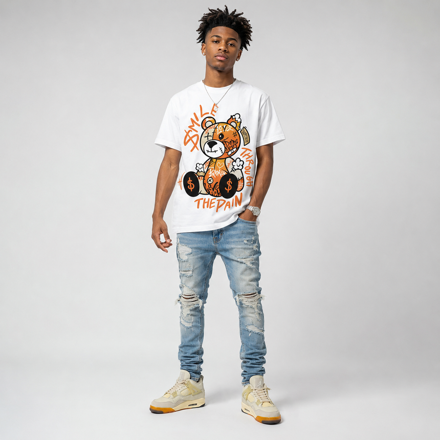 “Birds of Paradise” 4s DopeSkill T-Shirt Smile Through The Pain Graphic