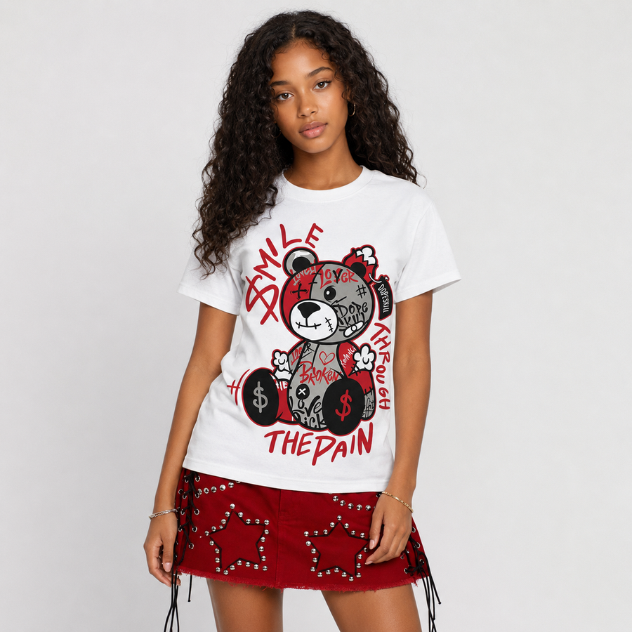 Max 95 Big Bubble "Comet Red" DopeSkill T-Shirt Smile Through The Pain Graphic