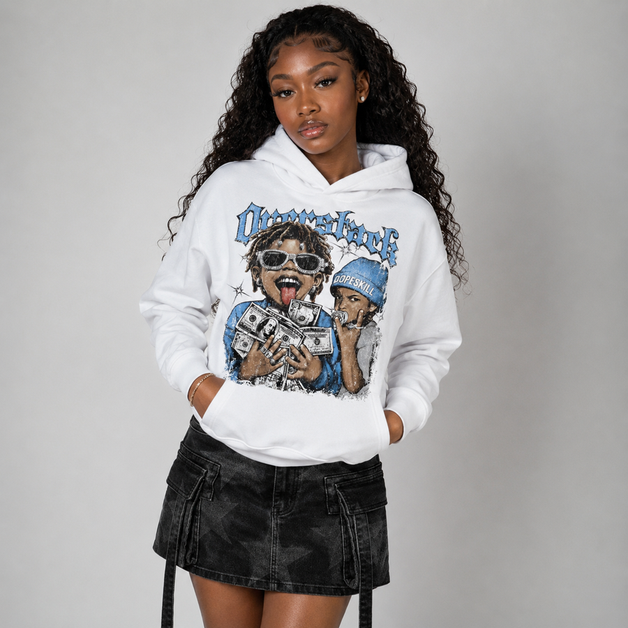 Black University Blue 5s DopeSkill Hoodie Sweatshirt Overstack Graphic