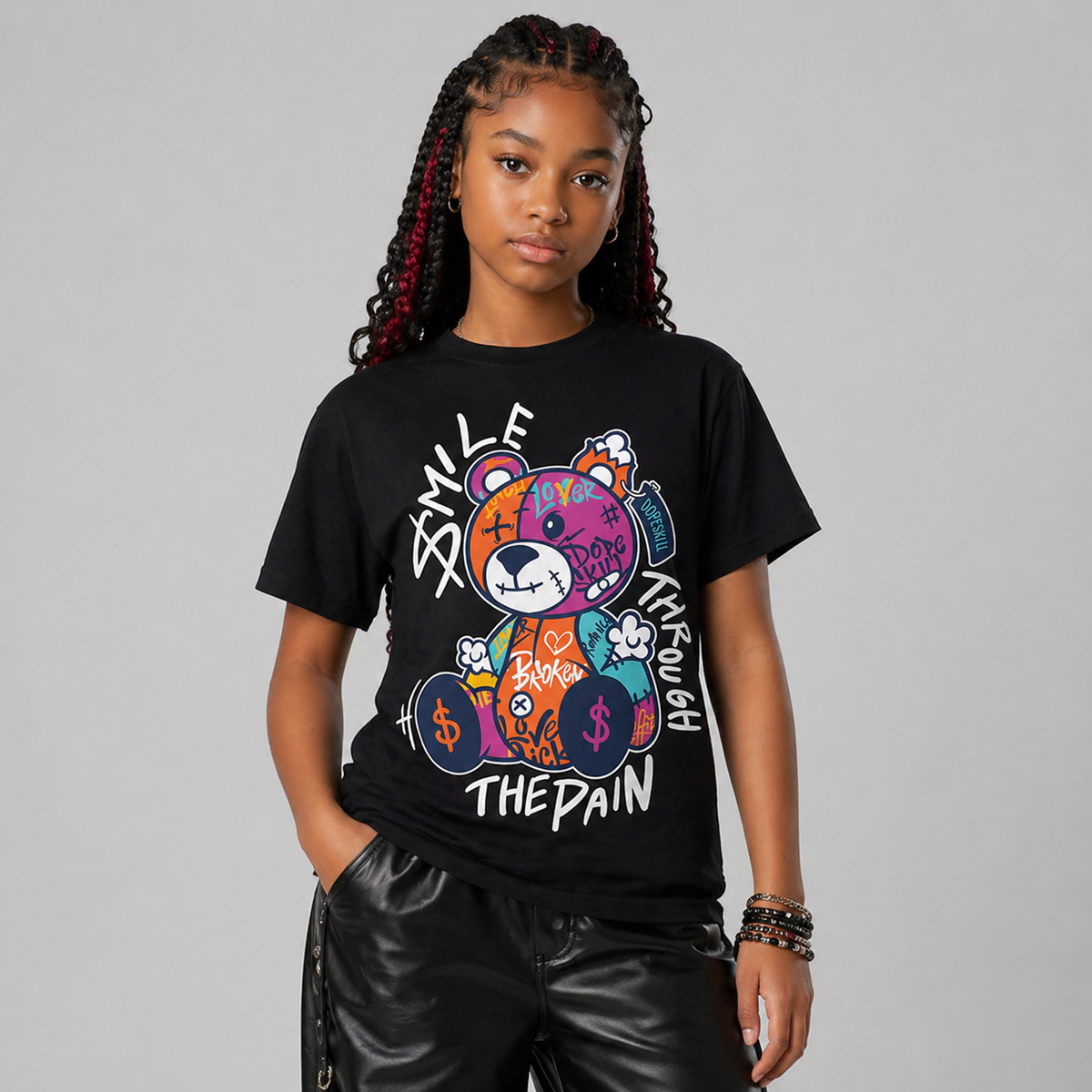 Max 1 “San Diego Padres” DopeSkill T-Shirt Smile Through The Pain Graphic