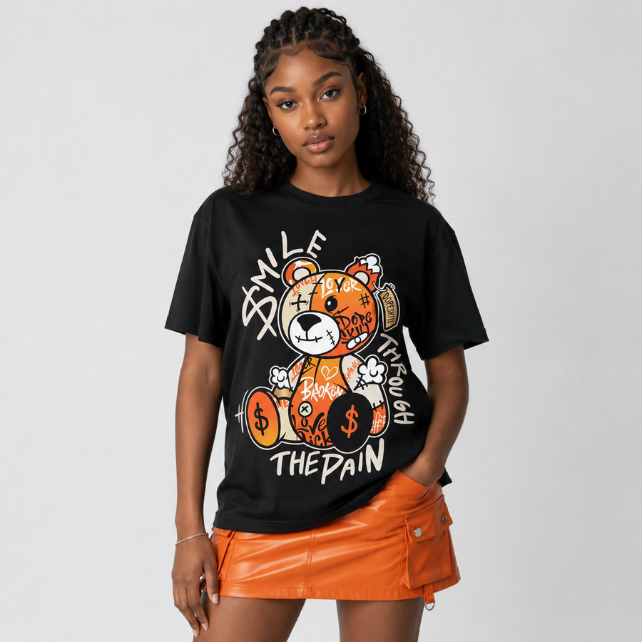 “Birds of Paradise” 4s DopeSkill T-Shirt Smile Through The Pain Graphic
