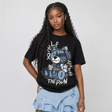 Diamond Turf II “Blue Grey” DopeSkill T-Shirt Smile Through The Pain Graphic