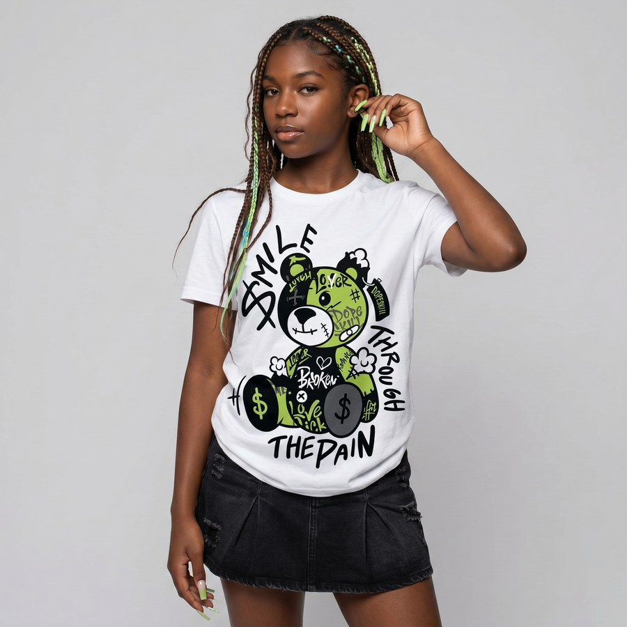 Foamposite One "Voltage" DopeSkill T-Shirt Smile Through The Pain Graphic