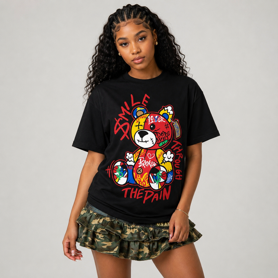 “Miro Olympic” 7s DopeSkill T-Shirt Smile Through The Pain Graphic