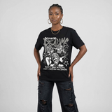 White Metallic 5s DopeSkill T-Shirt Distorted Realms Graphic