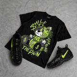 Foamposite One "Voltage" DopeSkill T-Shirt Smile Through The Pain Graphic