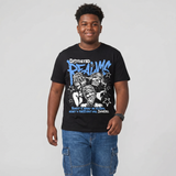 Black University Blue 5s DopeSkill T-Shirt Distorted Realms Graphic