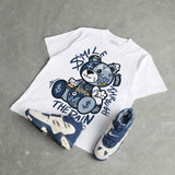 Diamond Turf II “Blue Grey” DopeSkill T-Shirt Smile Through The Pain Graphic