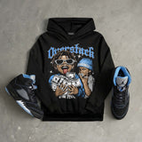 Black University Blue 5s DopeSkill Hoodie Sweatshirt Overstack Graphic
