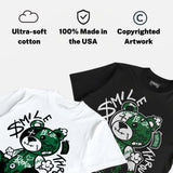 Pine Green 1s DopeSkill T-Shirt Smile Through The Pain Graphic
