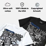 “True Blue” 3s DopeSkill T-Shirt Distorted Realms Graphic