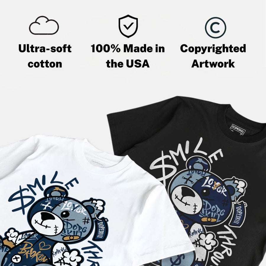 Diamond Turf II “Blue Grey” DopeSkill T-Shirt Smile Through The Pain Graphic