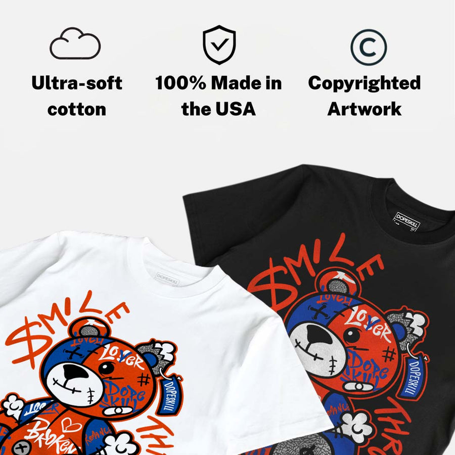 “Knicks” 3s DopeSkill T-Shirt Smile Through The Pain Graphic