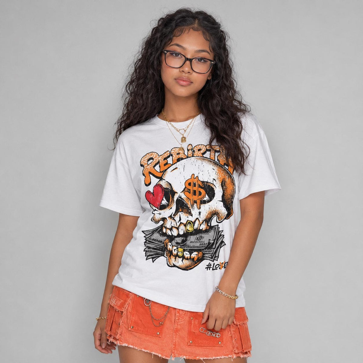 'Orange Citrus' 3s DopeSkill T-Shirt Rebirth Graphic