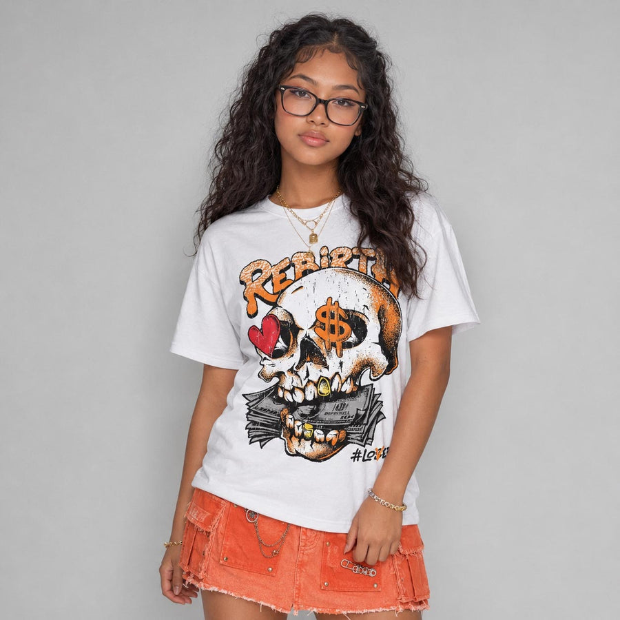'Orange Citrus' 3s DopeSkill T-Shirt Rebirth Graphic
