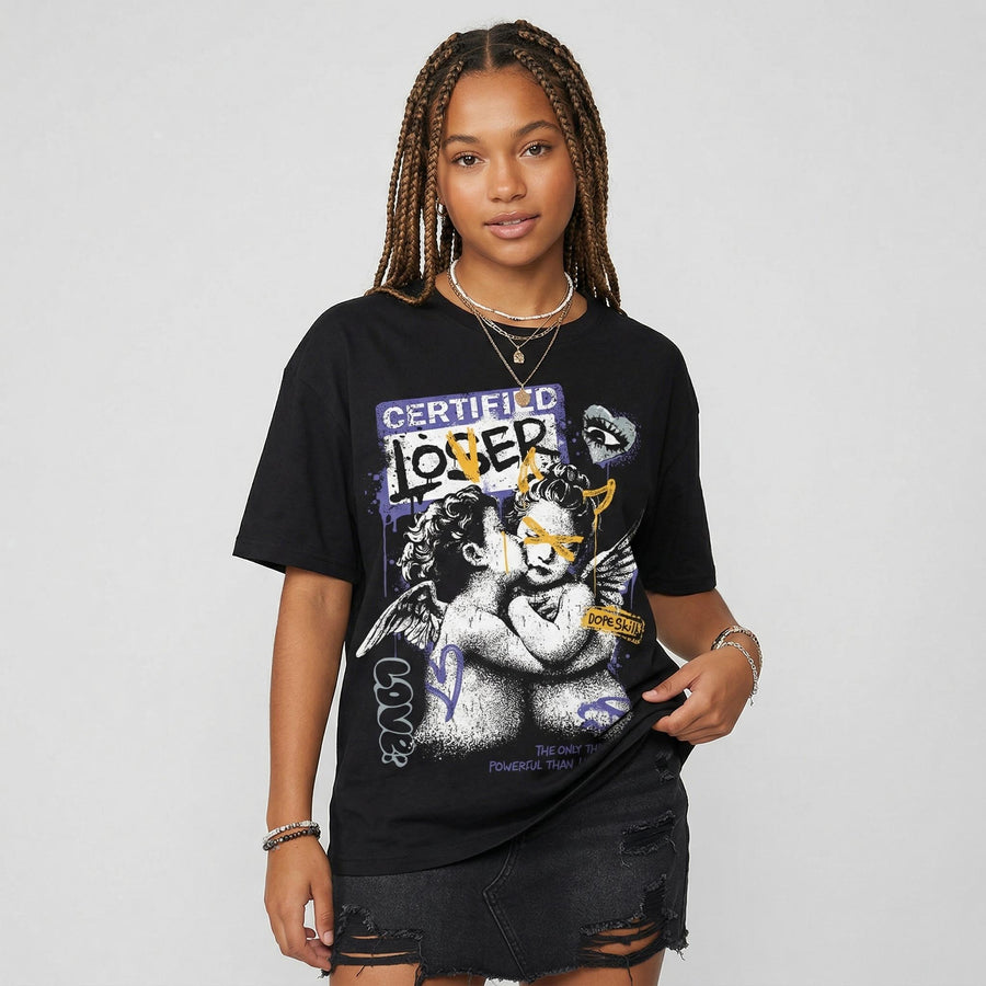 Lakers 4s DopeSkill T-Shirt Certified Lover Graphic
