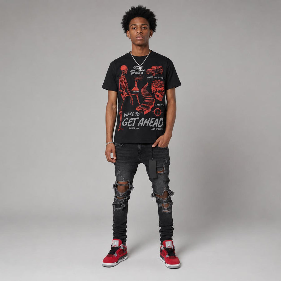 Toro Bravo 4s DopeSkill T-Shirt Ways To Get Ahead Graphic