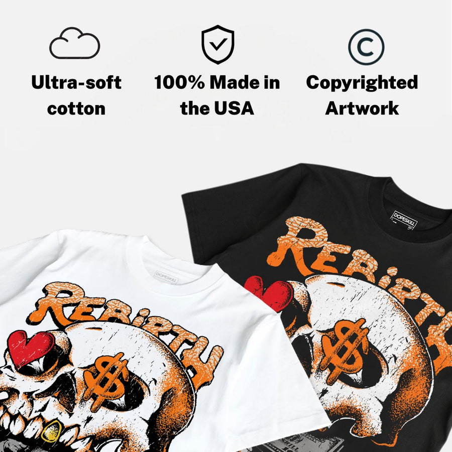 'Orange Citrus' 3s DopeSkill T-Shirt Rebirth Graphic