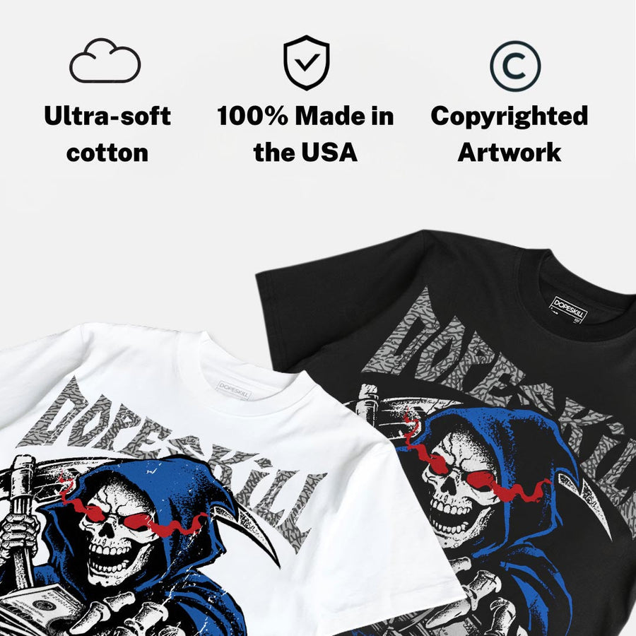 “True Blue” 3s DopeSkill T-Shirt Go Fund Yourself Graphic