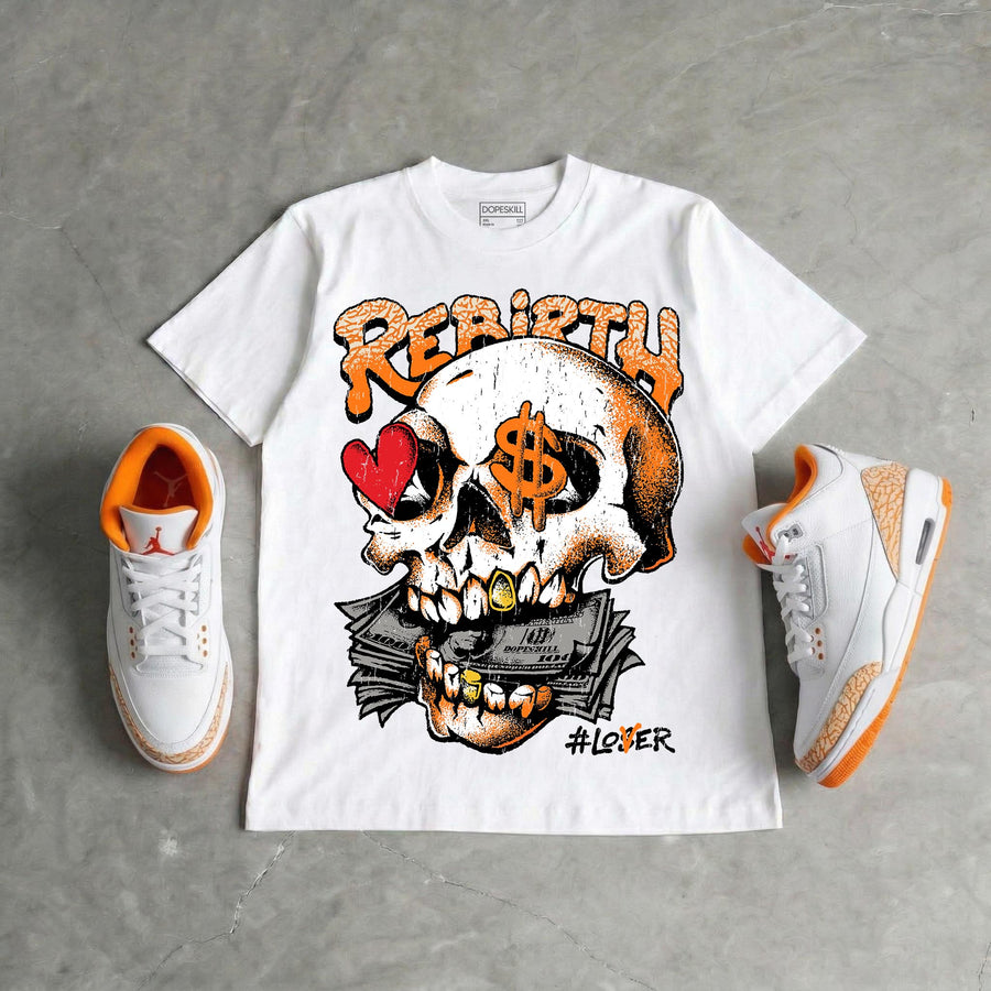 'Orange Citrus' 3s DopeSkill T-Shirt Rebirth Graphic