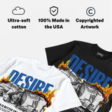 “True Blue” 3s DopeSkill T-Shirt Desire Graphic