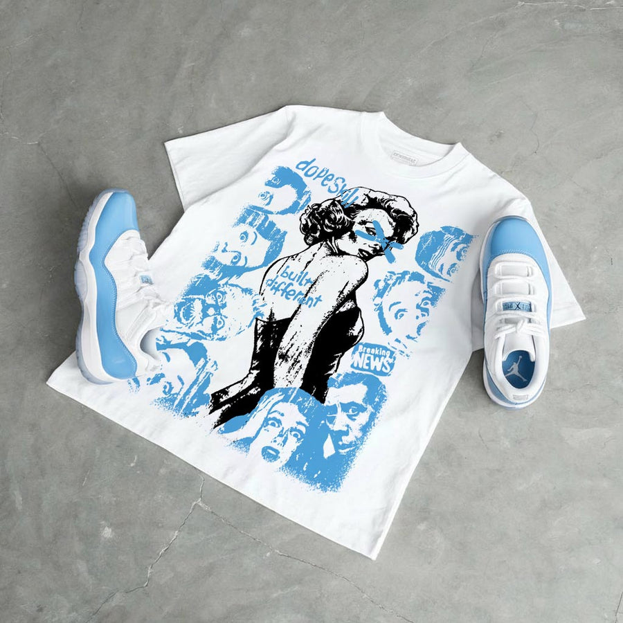 UNC 11s DopeSkill T-Shirt Built Different Graphic