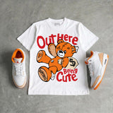 'Orange Citrus' 3s DopeSkill T-Shirt Out Here Being Cute Graphic