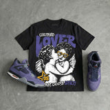 Lakers 4s DopeSkill Oversize Print T-Shirt Real Ones Choose Loyalty Graphic